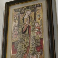 P1180476    Giulia Rizzotti Perbellini,  Madonna col Bambino , eseguita con macchina per cucire.